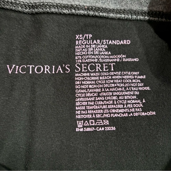 VICTORIA’S SECRET Women’s Cotton Mid-Rise Fold Over Yoga Leggings - size XS - Picture 6 of 6